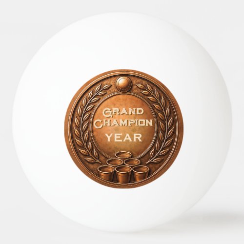 Bronze Medal Beer Pong Tournament Championship Ping Pong Ball