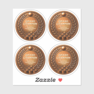 Bronze Medal Beer Pong Tournament Championship Sticker