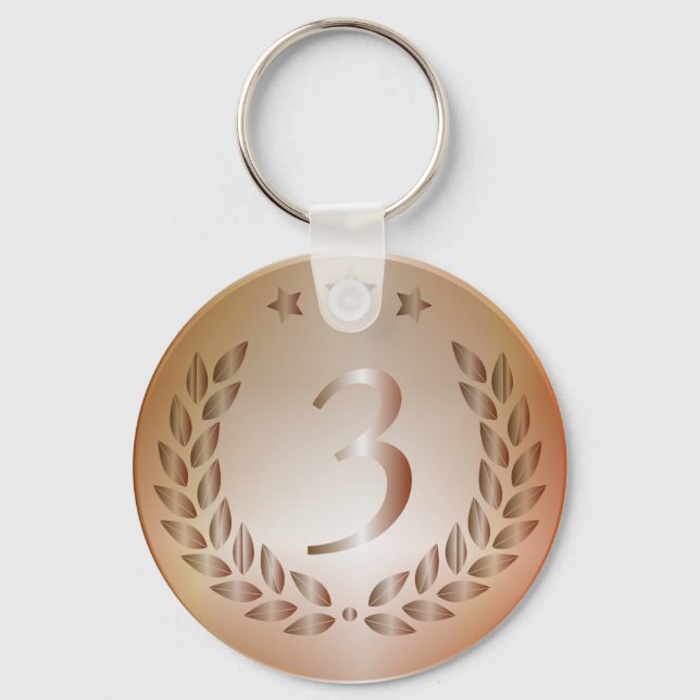 Bronze medal keychain (Front)