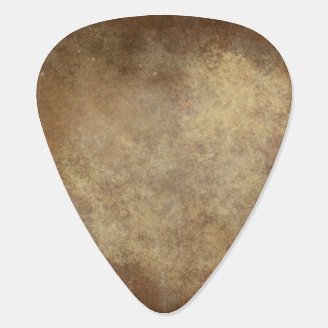 Bronze Metal Guitar Pick (Back)