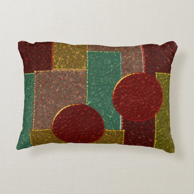 bronze metal texture decorative pillow (Back)