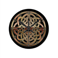 Bronze Metallic Celtic Knot Wall Clock