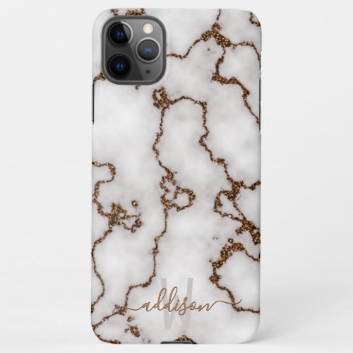 Bronze Metallic Marble iPhone 11Pro Max Case