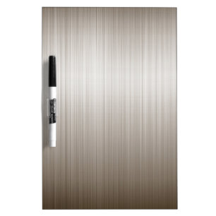 Bronze Metallic Metal Look Brushed Dry Erase Board
