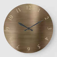Bronze Metallic Minimal Glitter Gold US UK Numbers