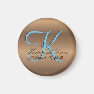 Bronze Monogram Amazing Fab Magnet