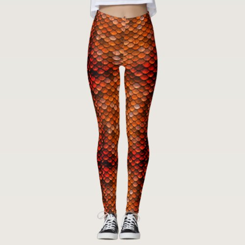 Bronze Mother of Dragons Dragon Scale Leggings