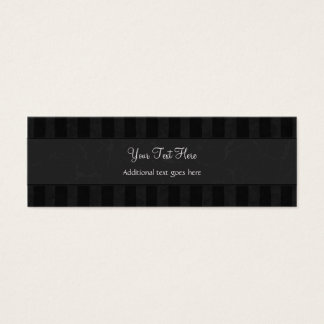 Bronze on Black Floral Wisps, Stripes & Monogram
