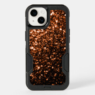 Bronze Orange Brown glitters sparkles OtterBox iPhone 14 Case