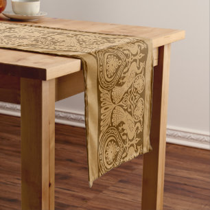 Bronze Peacocks Table Runner