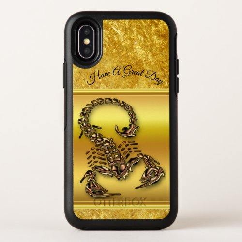 Bronze Poisonous scorpion very venomous insect OtterBox Symmetry iPhone X Case