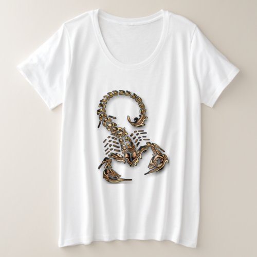 Bronze Poisonous scorpion very venomous insect Plus Size T_Shirt