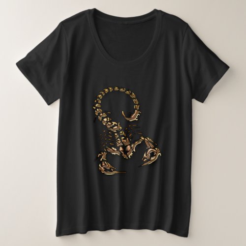 Bronze Poisonous scorpion very venomous insect Plus Size T_Shirt