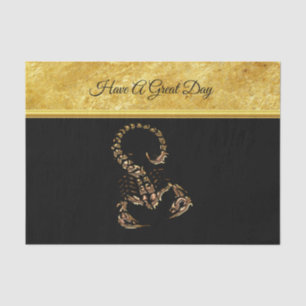 Bronze Poisonous scorpion very venomous insect Tissue Paper