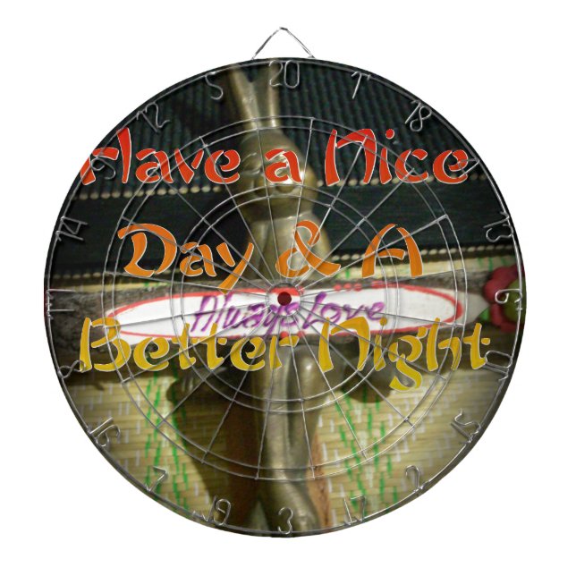 Bronze Rabbit Sculpture with Inspirational Quotes  Dartboard (Front)