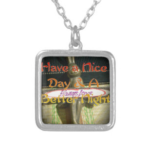Bronze Rabbit Sculpture with Inspirational Quotes  Silver Plated Necklace