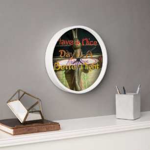 Bronze Rabbit Sculpture with Inspirational Quotes  Wall Clock