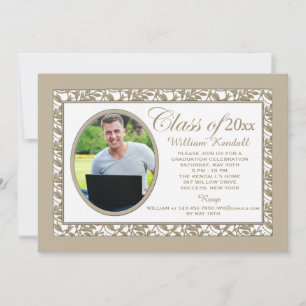 Bronze Reflection Photo Invitation
