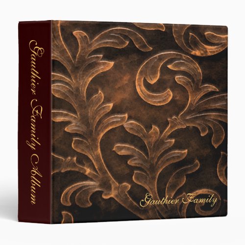 Bronze Scroll Leaf Big Family Album Binder