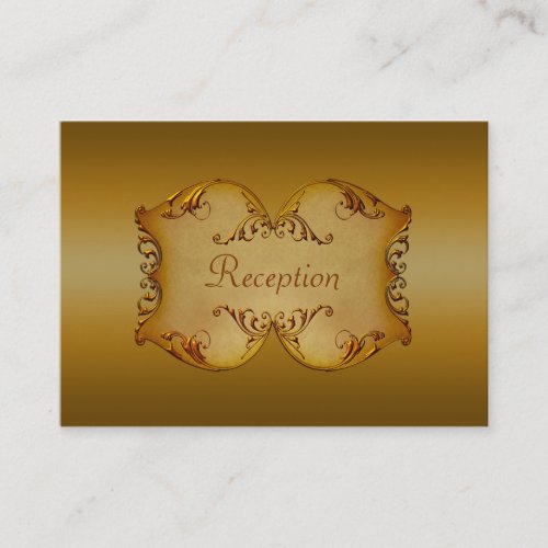 Bronze Scrolls Enclosure Card Business Cards