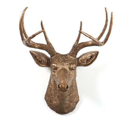 Bronze Sculpture Stag Deer Head (Front)