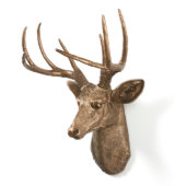 Bronze Sculpture Stag Deer Head (Left)