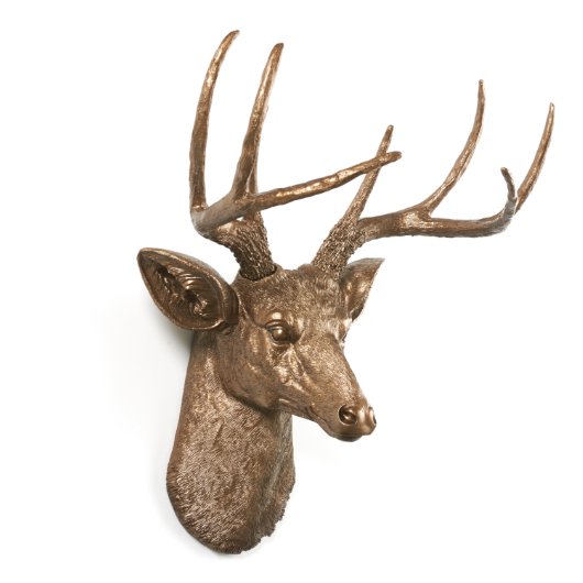 Bronze Sculpture Stag Deer Head (Right)