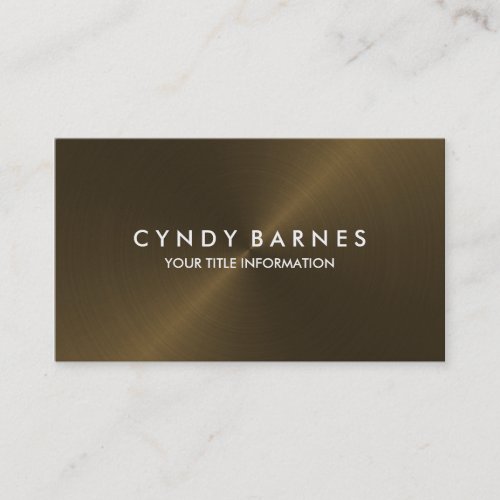 Bronze Sheen Business Card
