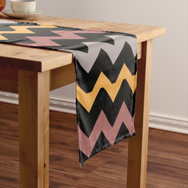 Bronze Silvered Gold Short Table Runner (In Situ)