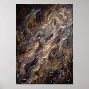 Bronze Smoke Spirit Energy Wall Art