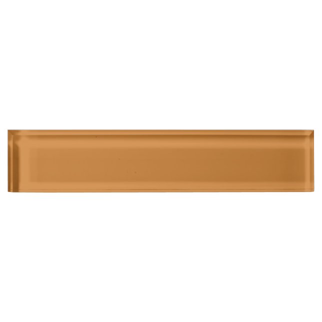 Bronze  (solid color)  desk name plate (Front)
