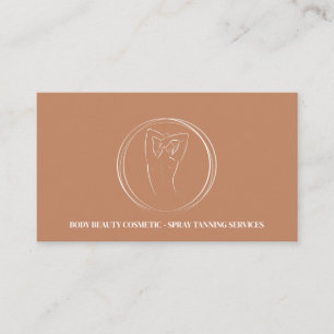 Bronze Spray Tan Body Sculpting Contouring Business Card