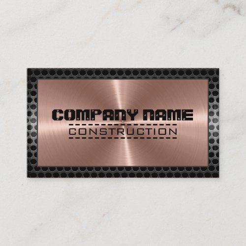 Bronze Stainless Elegant Modern Border 2 Business Card