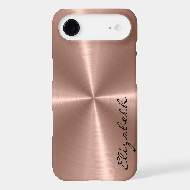 Bronze Stainless Steel Metal Look Case-Mate iPhone Case (Back)