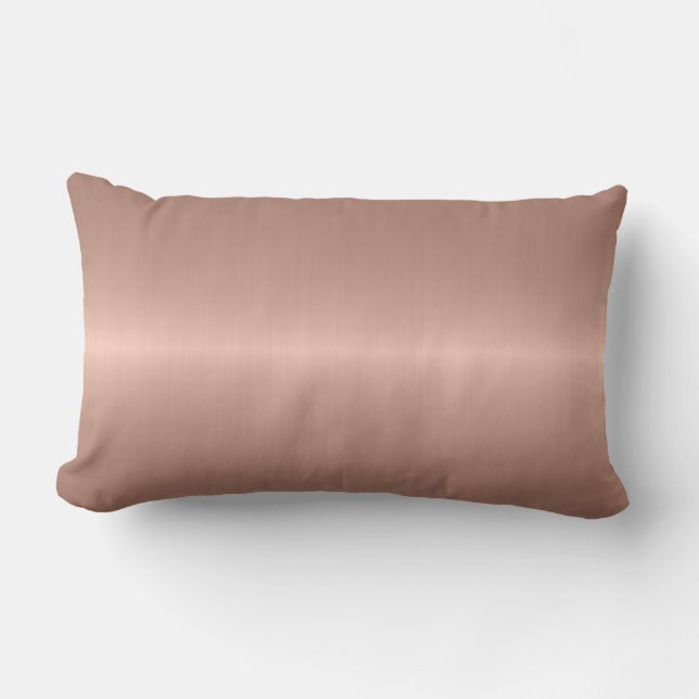 Bronze Stainless Steel Metal Lumbar Pillow (Front)