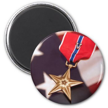 Bronze Star Magnet by camerabag at Zazzle