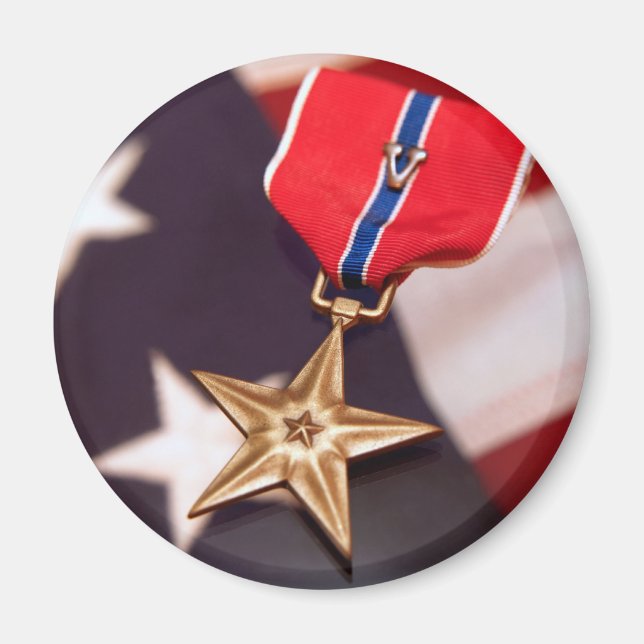 bronze star magnet (Front)
