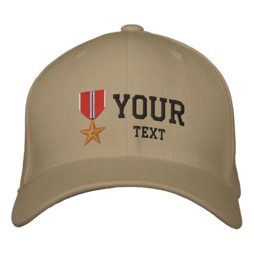 Bronze Star OEF Embroidered Baseball Hat