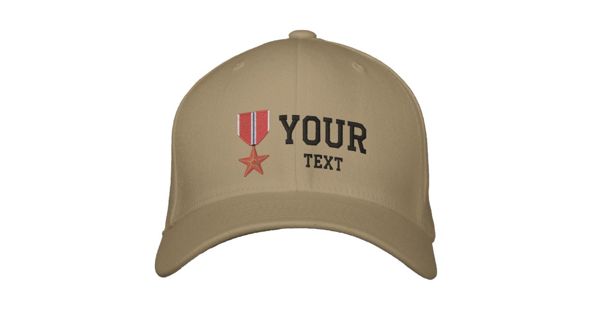 Bronze Star OEF Embroidered Baseball Hat Zazzle