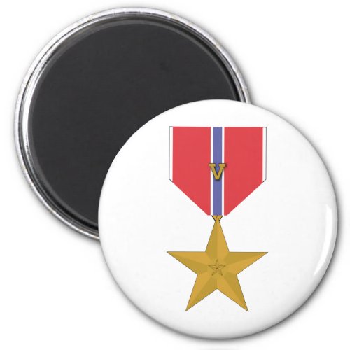 Bronze Star With V Magnet