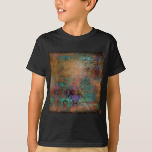 Bronze, Teal, Purple Abstract T-Shirt