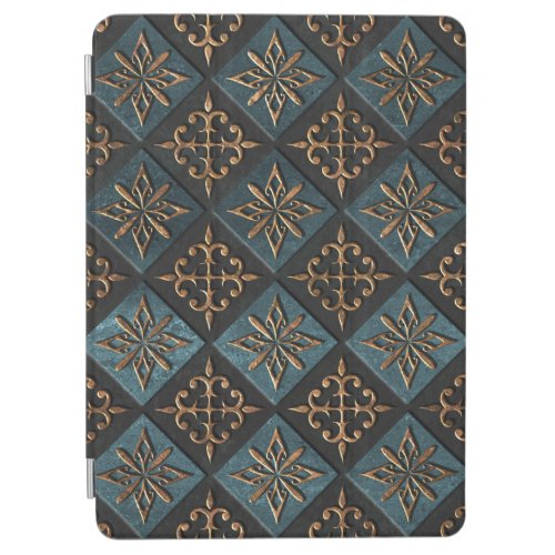 Bronze texture with carving pattern iPad air cover