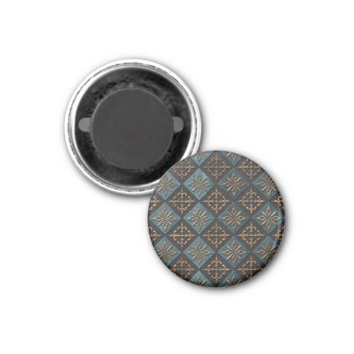 Bronze texture with carving pattern magnet