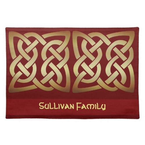 Bronze Tone Celtic Knot Cloth Placemat