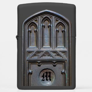 Bronze Tudor Gothic Arch Custom Monogram