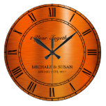 Bronze Wedding Anniversary (Personalize) Large Clock Bronze Wedding Anniversary (Personalize) Large Clock