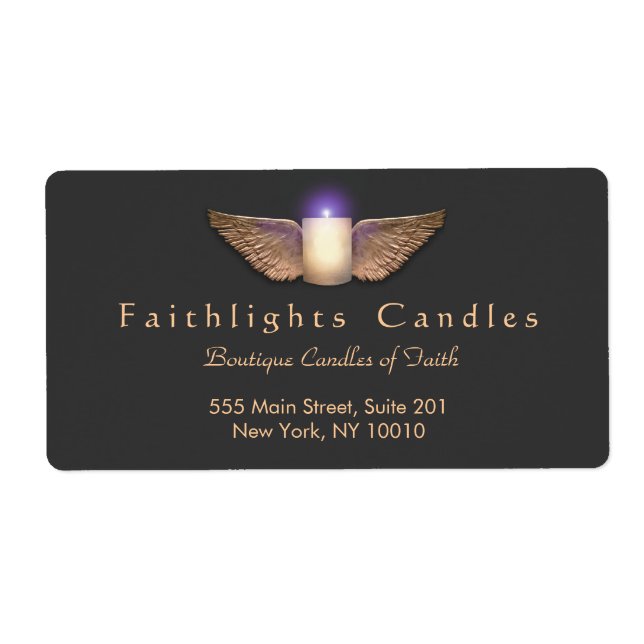 Bronze Wings Candlemaker Candle Label (Front)