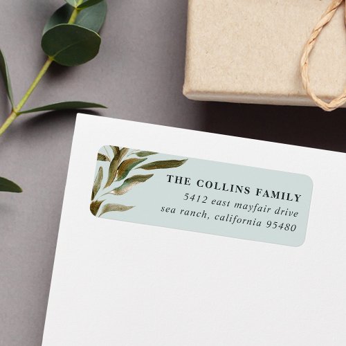 Bronzed Branches Return Address Label