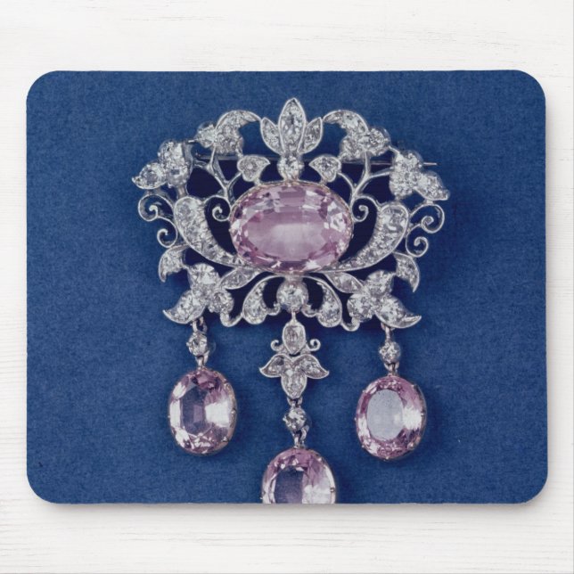 Brooch in shape of a flower, c.1780 mouse pad (Front)