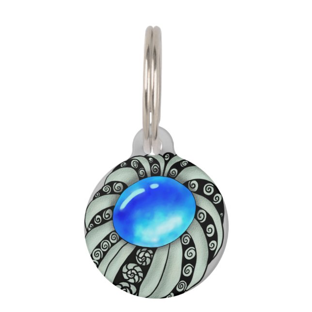 brooch pet ID tag (Front)